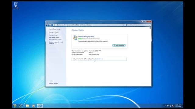 Install and Configure Microsoft Update Properly in Windows 7 смотреть онлайн