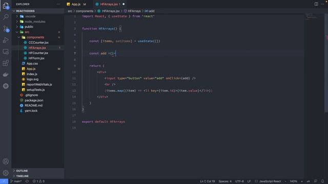 3 - React Hooks - UseState (Arrays) - Aula 3 !!! - Aprenda de forma prática, rápida e grátis ! смотреть онлайн