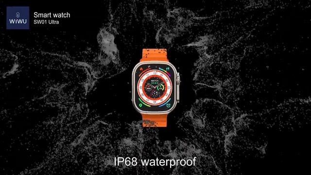 WIWU SW01 Ultra 1.9 Inch IPS Screen IP68 Waterproof Bluetooth Smart Watch