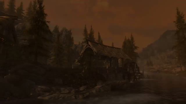 Relax music meditation and Skyrim - Music & Ambience - Night смотреть онлайн