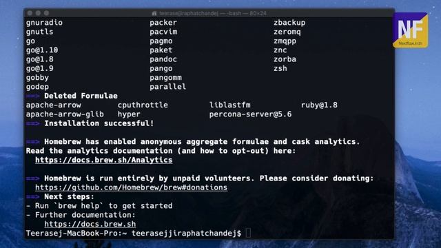 วิธีติดตั้ง Homebrew บน MacOS