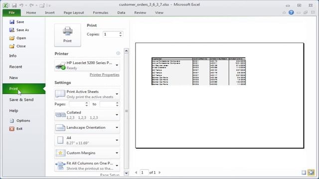 Excel print area: Setting and clearing print areas смотреть онлайн