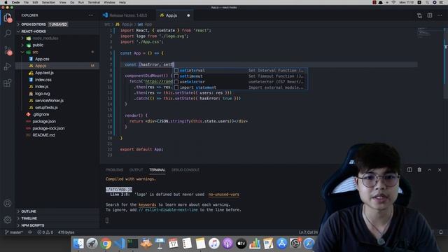 สอน React การ Fetch Data จาก API ด้วย React Hooks ( useState & useEffect ) смотреть онлайн
