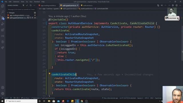 59. Implement canActivateChild Route Guard for the Nested Child Routes in the Angular. смотреть онлайн