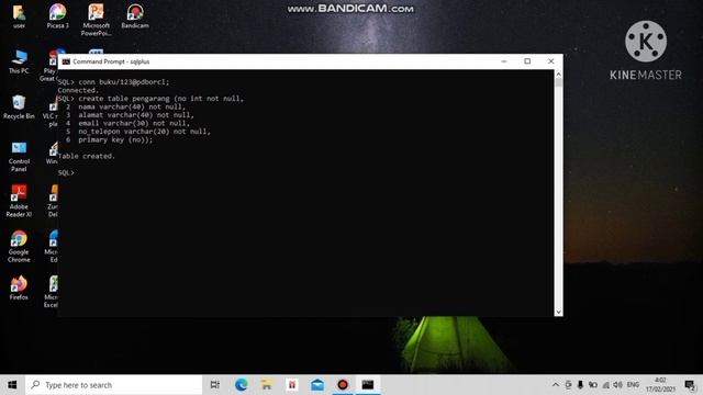 Membuat tabel dan perintah CURD di CMD pada Oracle database смотреть онлайн