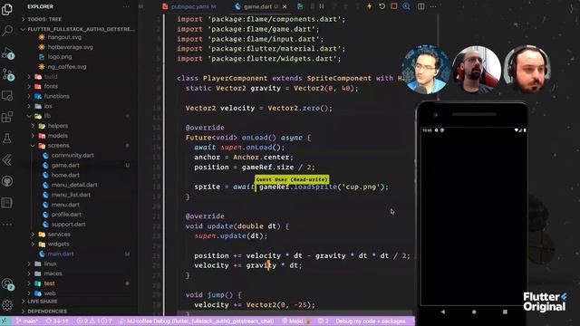 Building Game With Flutter Using Flame Engine | Pair Programming With Authors Of Flame