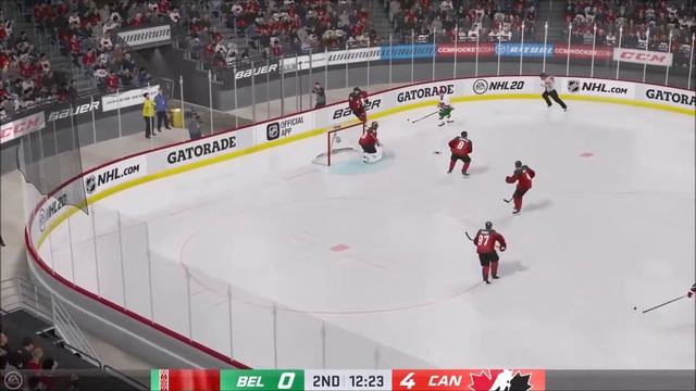 Canada vs. Belarus | PS4 simulated | 2020 IIHF Ice Hockey World Championship смотреть онлайн