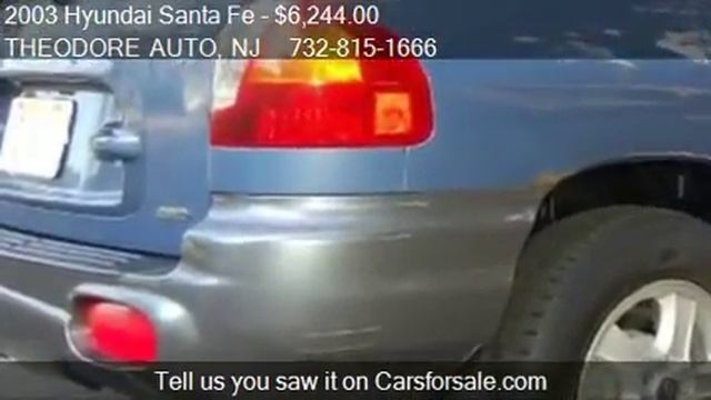 2003 Hyundai Santa Fe GLS 4WD - for sale in Rahway, NJ 07065 смотреть онлайн