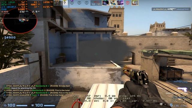 CS:GO : GTX 1060 3GB + I3-10105F