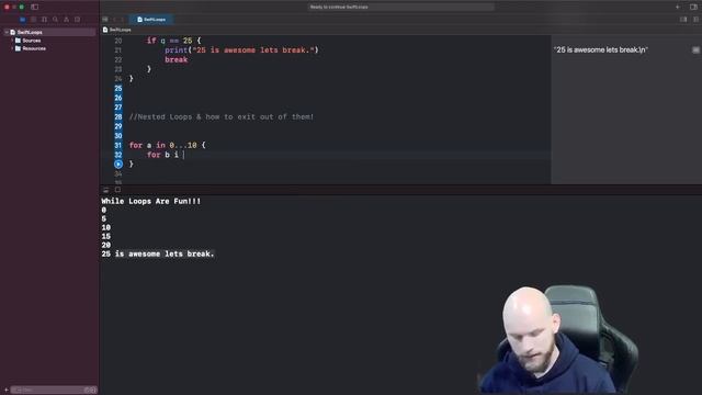 Swift Basics- While Loop смотреть онлайн
