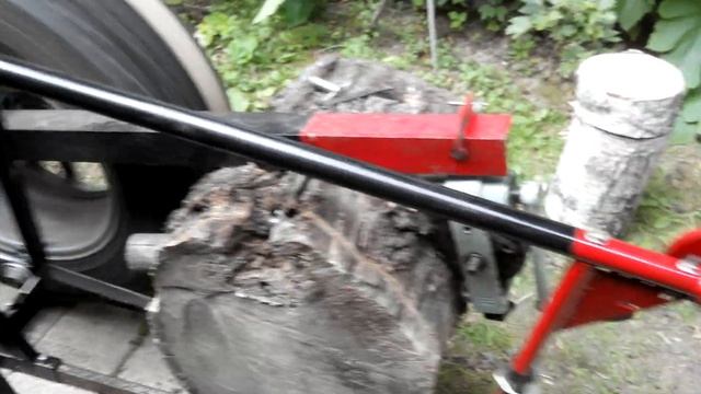 Самодельная лучковая дровяная электропила-3/ DIY. Electric Mechanical Drag Saw-3 смотреть онлайн