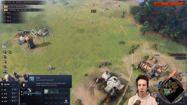 Mongols Build Order + ATTACK PLAN! | AoE4 | Grubby смотреть онлайн