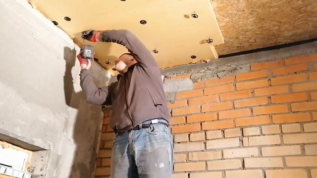 Утепление потолка ванной комнаты экструзией. смотреть онлайн