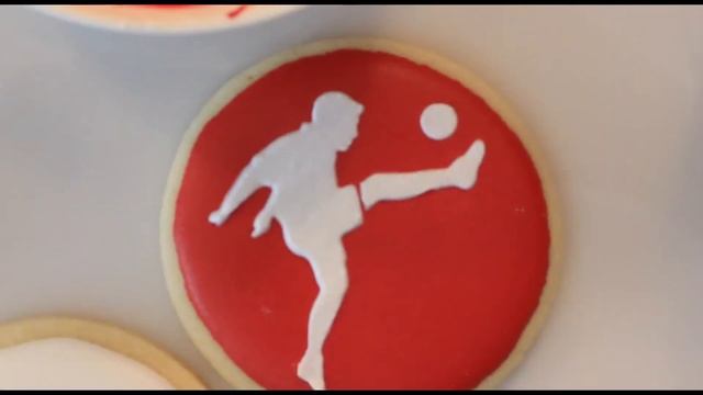 Football Cookies, Stencils, Soccer Cookie decorating, Royal Icing, Schablonen смотреть онлайн