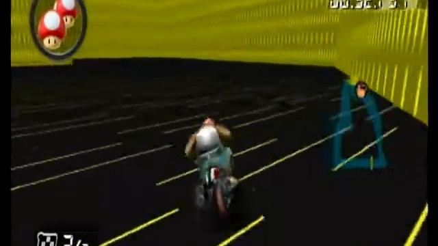 Insane Kart Wii time trials ASDF course смотреть онлайн
