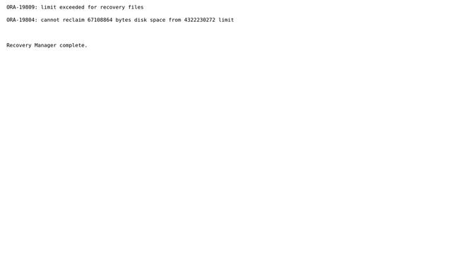 Databases: Help interpreting Oracle RMAN results смотреть онлайн