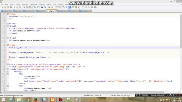Tutorial Input Data Dengan Koneksi PHP Database смотреть онлайн