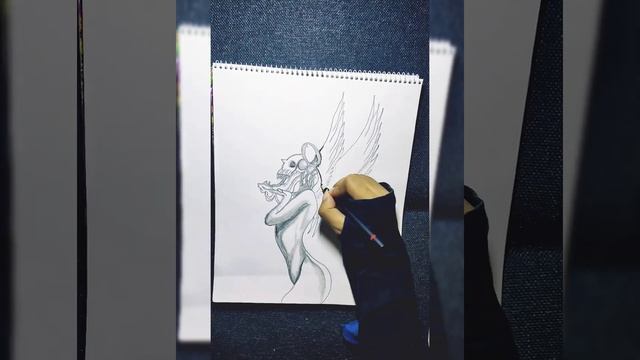 Skull Angel Sketch/ Speed Drawing смотреть онлайн