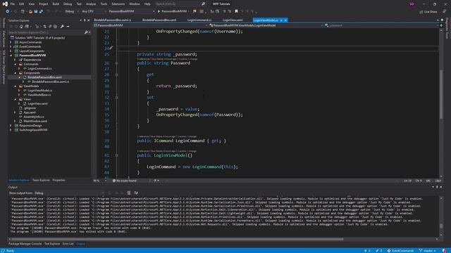 Binding to a PasswordBox (MVVM) - EASY WPF (.NET CORE) смотреть онлайн
