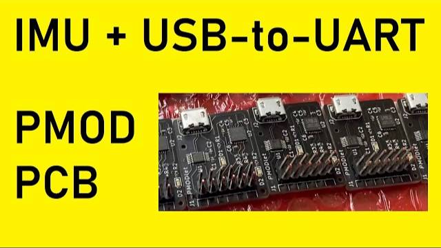 IMU + USB-to-UART Pmod PCB for FPGA | KiCad + Giveaway - Phil's Lab #26 смотреть онлайн