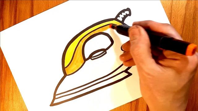 Как рисовать утюг / drawing for children iron / बच्चों के लिए ड्राइंग смотреть онлайн