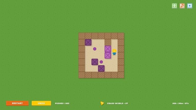 Super BoxMan Ultra: Grass World - Level 7 Walkthrough смотреть онлайн