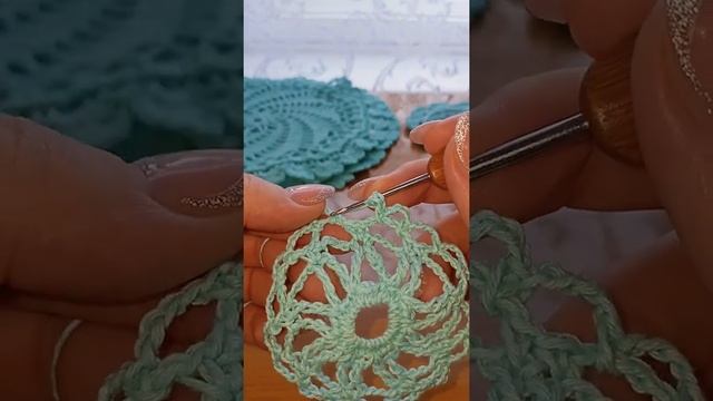 ANI чайная малая !!! салфетка рельефная крючком ! сервировка стола смотреть онлайн