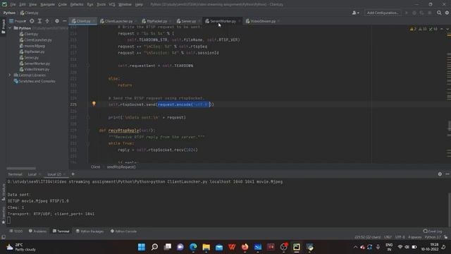 Video Streaming using RTSP and RTP смотреть онлайн