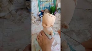Как пришить голову текстильной кукле!