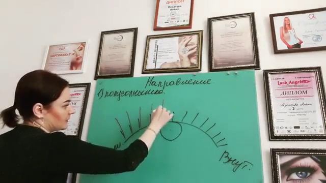 НАПРАВЛЕНИЕ ПРИ НАРАЩИВАНИЕ РЕСНИЦ. ТЕХНИКА ? Полусолнышко 2 ЧАСТЬ