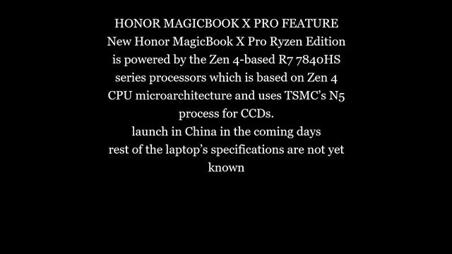 HONOR MAGICBOOK X PRO DETAILS LEAKS смотреть онлайн