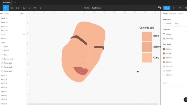 Ilustrando no Figma - Parte 2: iluminação e sombra do rosto (pescoço) смотреть онлайн