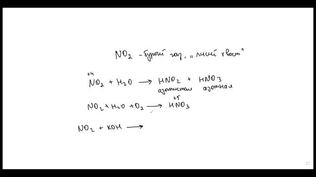 №10. Бурый газ. Азотная и азотистая кислоты.