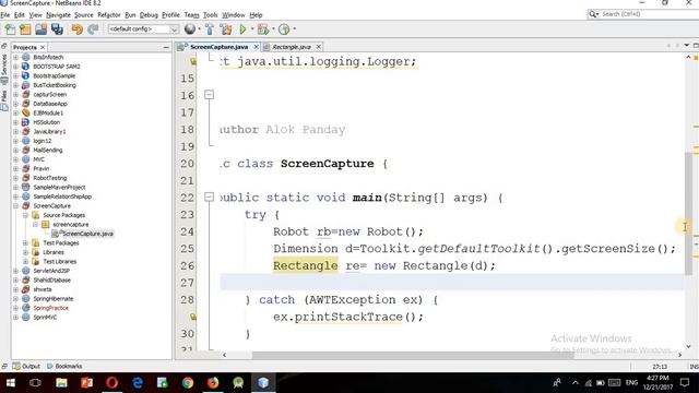 Robot class 5 capturing screen using robot class in hindi смотреть онлайн