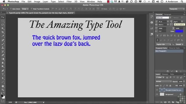 Type 101-Learn Photoshop CS6 смотреть онлайн