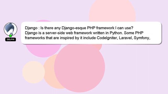 Django : Is there any Django-esque PHP framework I can use? смотреть онлайн