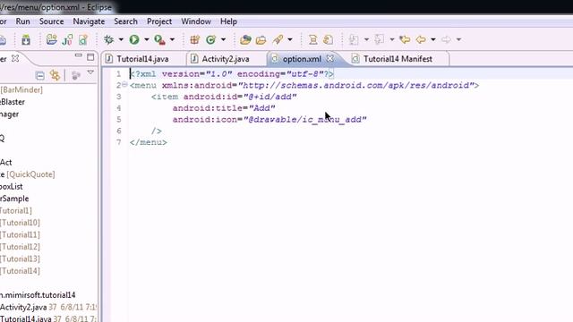 Android Tutorial 14 - Add a Menu to Activity and Launch Activity From Menu смотреть онлайн