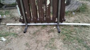 Крепление чугунных радиаторов