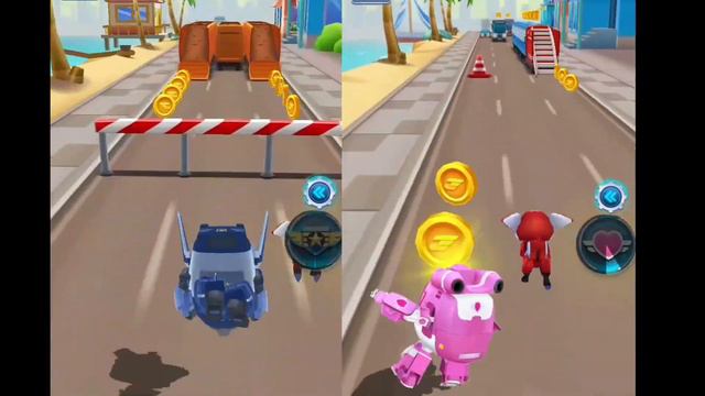 Super Wings : Paul VS Dizzy Run Race #androidgameplay #superwings