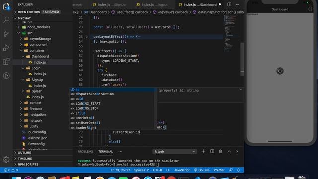Part - 12 - Show All Users : CHAT APP Using React-Native and Firebase смотреть онлайн