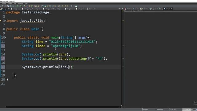 JAVA || How to use the .substring() method смотреть онлайн