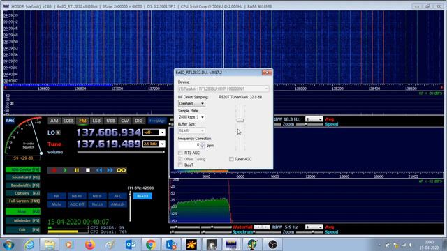 Receiving & Decoding Signals From NOAA Satellites Using RTL-SDR, HDSDR, Orbitron & WXTOIMG Software