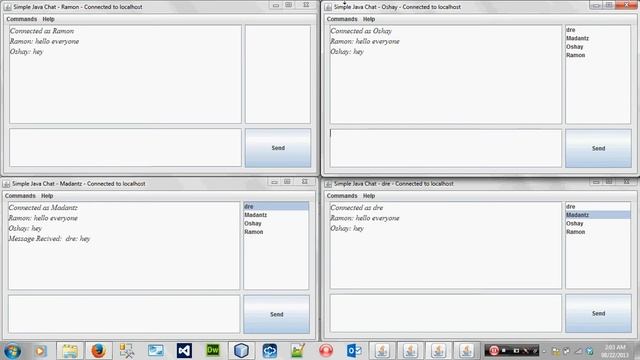 JAVA chat application using a batch file смотреть онлайн