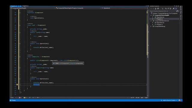 Design Pattern Composite, C# (ENGLISH) смотреть онлайн