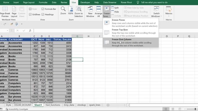 How to Freeze Rows and columns in MS Excel ??!! смотреть онлайн