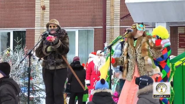 Шествие Дедов Морозов! г.Славгород 2016 смотреть онлайн