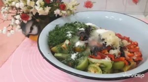Такой салат вы точно не ели! Маринованные зелёные помидоры! Самый ВКУСНЫЙ РЕЦЕПТ помидоров! Закуска