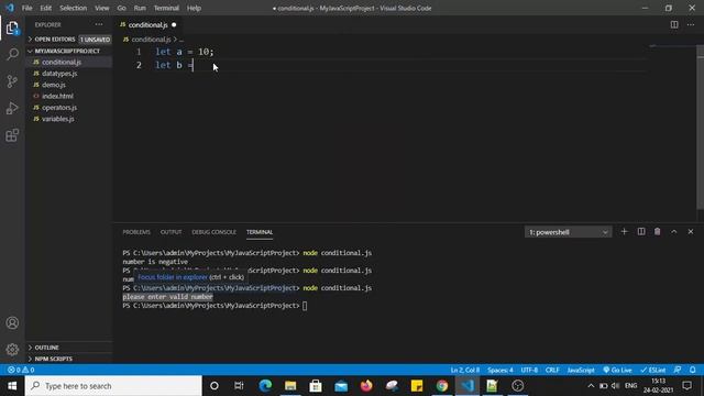 JS part 8- conditional statements / if..else, switch..case смотреть онлайн
