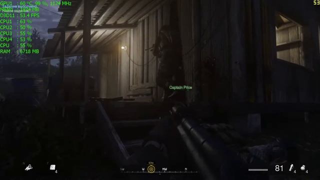 Call of Duty Modern Warfare Remastered (i5 3570 + GTX 660) 1080p смотреть онлайн